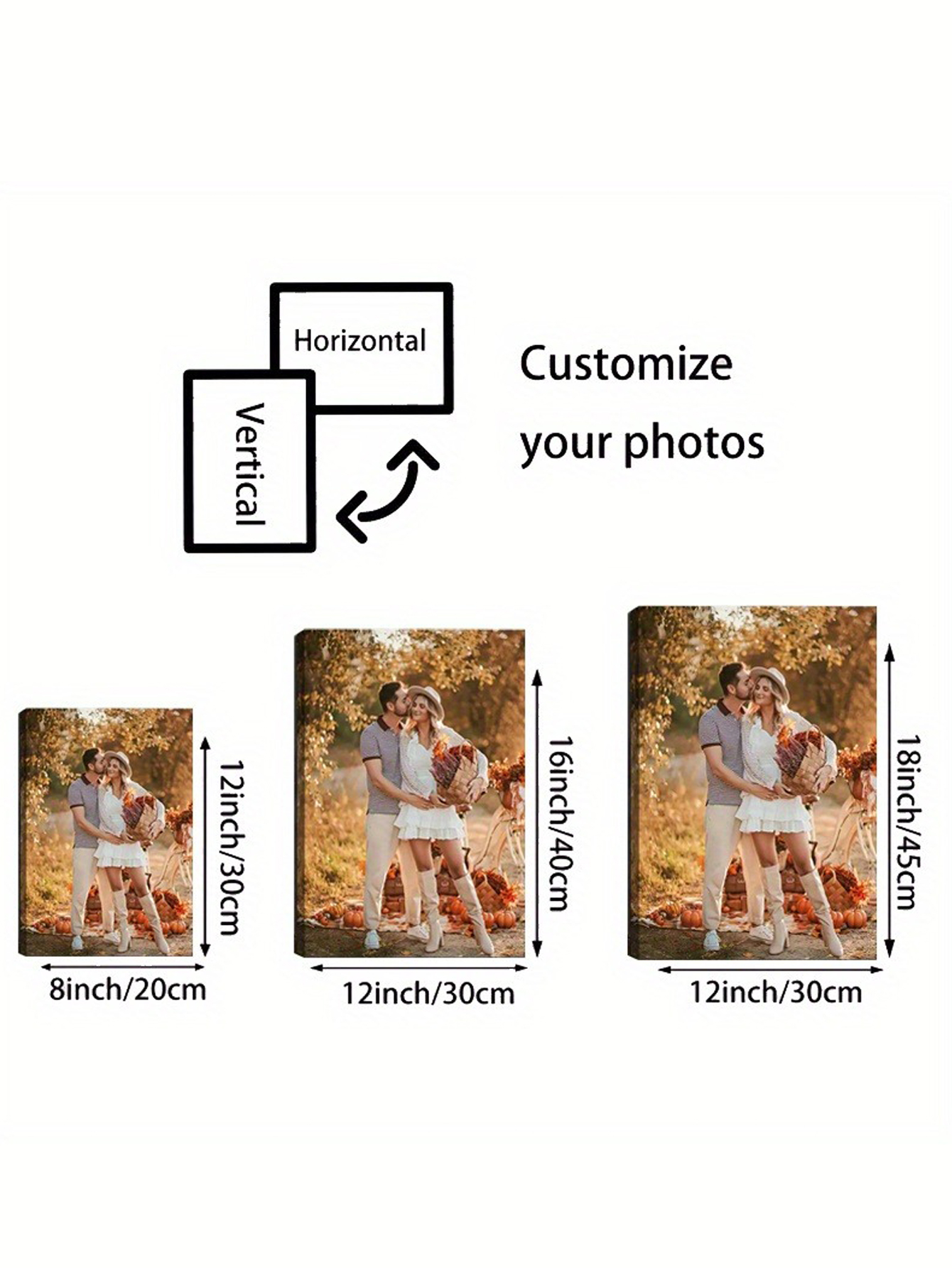 Custom Wooden Picture Frame with Canvas Art